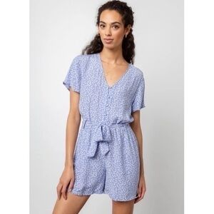 Rails Sophia Romper in Sky Blue Daisies